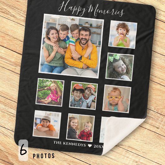 Erstellen Sie Ihre eigene 9-Familie Foto Collage B Sherpadecke