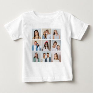 Erstellen Sie Ihre eigene 9-Foto-Collage Baby T-shirt