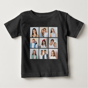 Erstellen Sie Ihre eigene 9-Foto-Collage Baby T-shirt