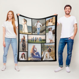 Erstellen Sie Ihre eigene 9-Foto-Collage Fleecedecke