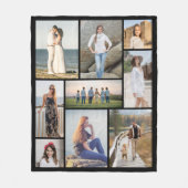 Erstellen Sie Ihre eigene 9-Foto-Collage Fleecedecke (Vorderseite)