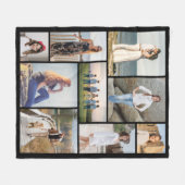 Erstellen Sie Ihre eigene 9-Foto-Collage Fleecedecke (Vorderseite (Horizontal))