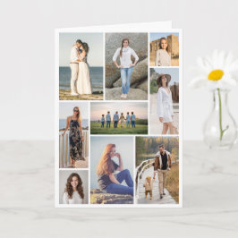 Erstellen Sie Ihre eigene 9-Foto-Collage gefaltet Karte