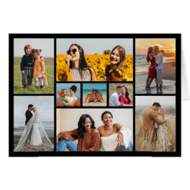 Erstellen Sie Ihre eigene 9 Foto Collage Grußkarte
