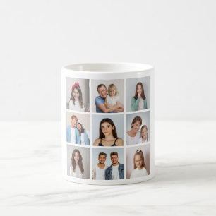 Erstellen Sie Ihre eigene 9-Foto-Collage Kaffeetasse