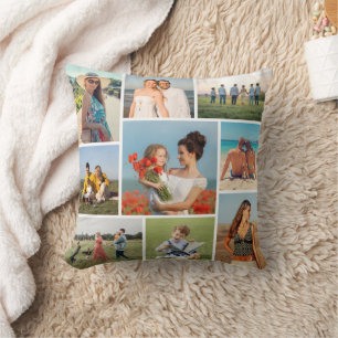 Erstellen Sie Ihre eigene 9-Foto-Collage Kissen