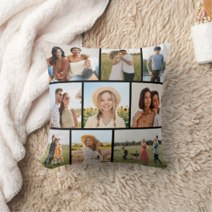Erstellen Sie Ihre eigene 9-Foto-Collage Kissen