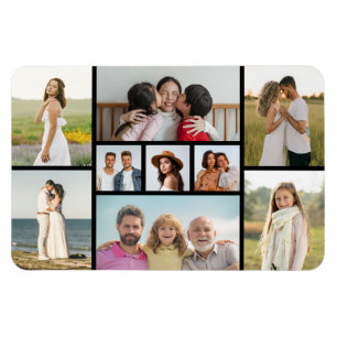 Erstellen Sie Ihre eigene 9-Foto-Collage Magnet