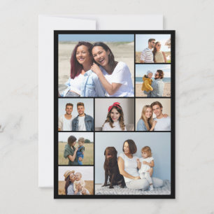 Erstellen Sie Ihre eigene 9-Foto-Collage  Mitteilungskarte