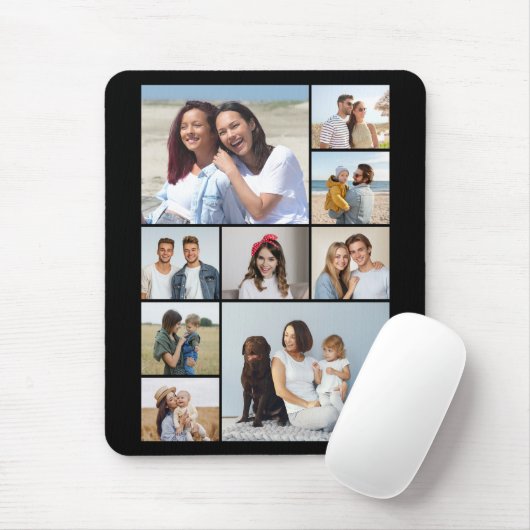 Erstellen Sie Ihre eigene 9-Foto-Collage Mousepad (Mit Mouse)
