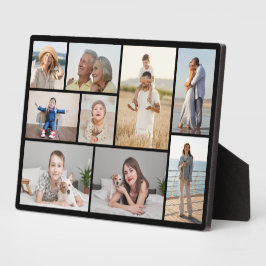 Erstellen Sie Ihre eigene 9 Foto Collage Plaque Fotoplatte