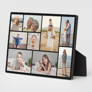Erstellen Sie Ihre eigene 9 Foto Collage Plaque Fotoplatte