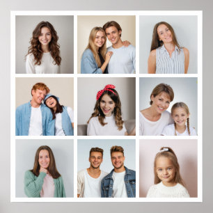 Erstellen Sie Ihre eigene 9-Foto-Collage Poster