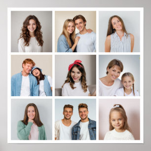Erstellen Sie Ihre eigene 9-Foto-Collage Poster