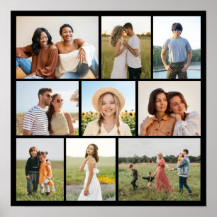 Erstellen Sie Ihre eigene 9-Foto-Collage Poster