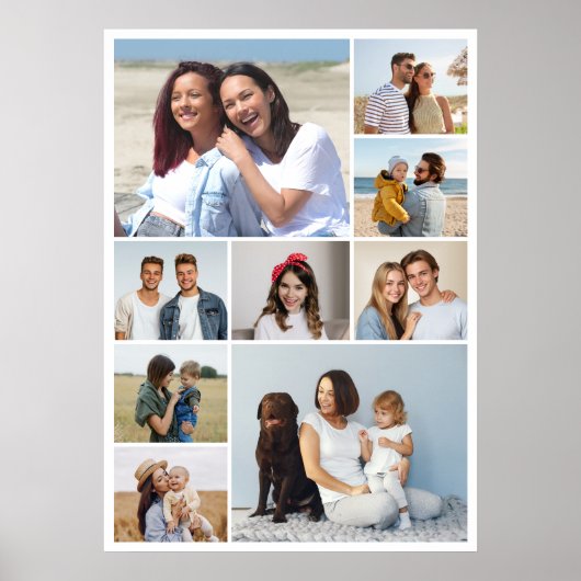 Erstellen Sie Ihre eigene 9-Foto-Collage Poster (Vorne)