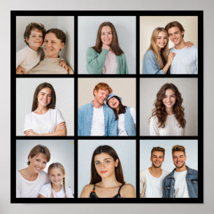 Erstellen Sie Ihre eigene 9-Foto-Collage Poster
