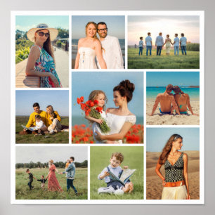 Erstellen Sie Ihre eigene 9-Foto-Collage Poster