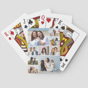 Erstellen Sie Ihre eigene 9-Foto-Collage Spielkarten