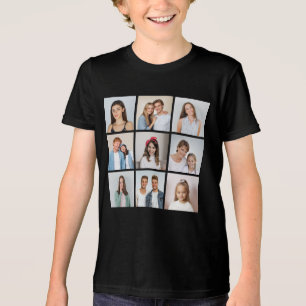 Erstellen Sie Ihre eigene 9-Foto-Collage Tri-Blend Shirt