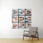 Erstellen Sie Ihre eigene 9-Foto-Collage Wandteppich (Beispiel (Horizontal))