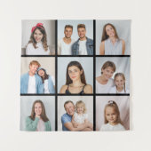 Erstellen Sie Ihre eigene 9-Foto-Collage Wandteppich (Vorderseite)