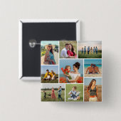 Erstellen Sie Ihre eigene 9 FotoCollage Button (Vorne & Hinten)