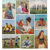 Erstellen Sie Ihre eigene 9 FotoCollage Duschvorhang (Vorderseite)