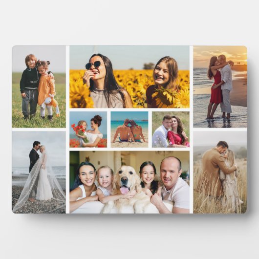 Erstellen Sie Ihre eigene 9 FotoCollage Fotoplatte (Vorderseite)