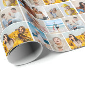 Erstellen Sie Ihre eigene 9 FotoCollage Geschenkpapier (Rolleneckpunkt)
