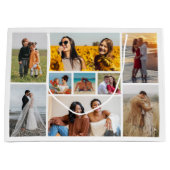 Erstellen Sie Ihre eigene 9 FotoCollage Große Geschenktüte (Vorderseite)