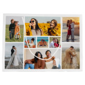 Erstellen Sie Ihre eigene 9 FotoCollage Große Geschenktüte (Rückseite)