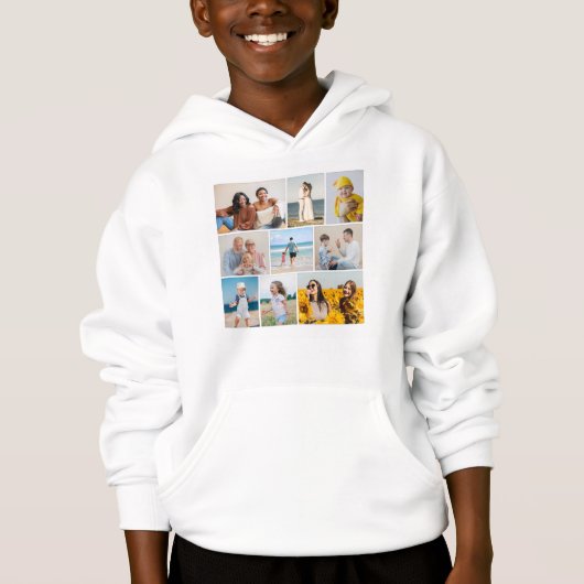 Erstellen Sie Ihre eigene 9 FotoCollage Hoodie (Vorderseite)