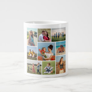 Erstellen Sie Ihre eigene 9 FotoCollage Jumbo-Tasse
