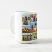 Erstellen Sie Ihre eigene 9 FotoCollage Kaffeetasse (Vorderseite Links)