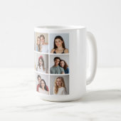 Erstellen Sie Ihre eigene 9 FotoCollage Kaffeetasse (VorderseiteRechts)
