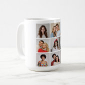 Erstellen Sie Ihre eigene 9 FotoCollage Kaffeetasse (Vorderseite Links)