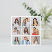 Erstellen Sie Ihre eigene 9 FotoCollage Karte (Stehend Vorderseite)