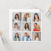 Erstellen Sie Ihre eigene 9 FotoCollage Karte (Vorderseite/Rückseite Beispiel)