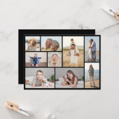 Erstellen Sie Ihre eigene 9 FotoCollage Karte (Vorderseite/Rückseite Beispiel)