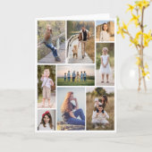 Erstellen Sie Ihre eigene 9 FotoCollage Karte (Gelbe Blume)