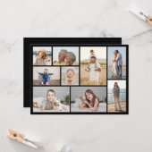 Erstellen Sie Ihre eigene 9 FotoCollage Karte (Vorderseite/Rückseite Beispiel)