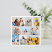 Erstellen Sie Ihre eigene 9 FotoCollage Karte (Stehend Vorderseite)