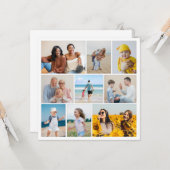 Erstellen Sie Ihre eigene 9 FotoCollage Karte (Vorderseite/Rückseite Beispiel)