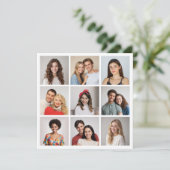Erstellen Sie Ihre eigene 9 FotoCollage Karte (Stehend Vorderseite)