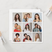 Erstellen Sie Ihre eigene 9 FotoCollage Karte (Vorderseite/Rückseite Beispiel)