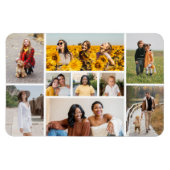 Erstellen Sie Ihre eigene 9 FotoCollage Magnet (Horizontal)