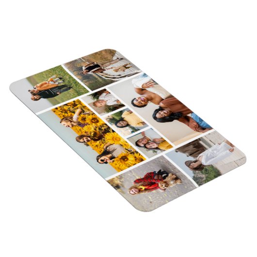 Erstellen Sie Ihre eigene 9 FotoCollage Magnet (Rechte Seite)