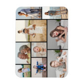 Erstellen Sie Ihre eigene 9 FotoCollage Magnet (Vertikal)