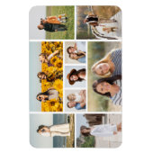 Erstellen Sie Ihre eigene 9 FotoCollage Magnet (Vertikal)
